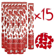 Herz-Konfettikanone 15er-Set