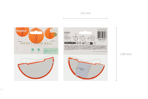 Wabenball, Orange, 10 cm