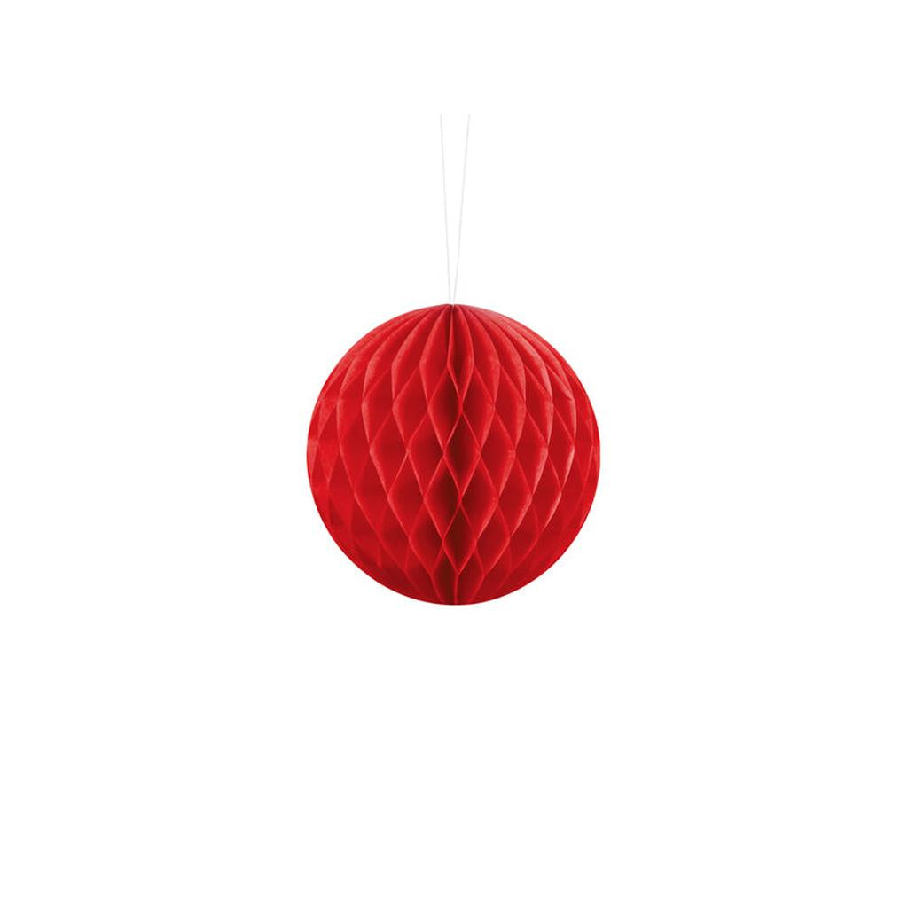 Seidenpapierkugel, rot, 10cm