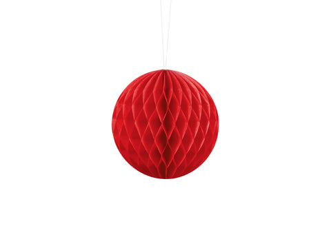 Seidenpapierkugel, rot, 10cm