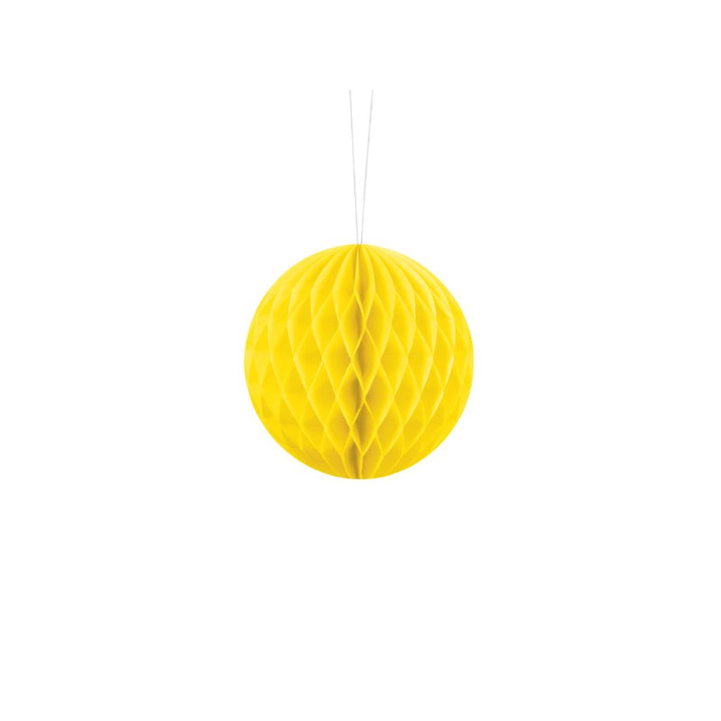 Seidenpapierkugel, gelb, 10cm