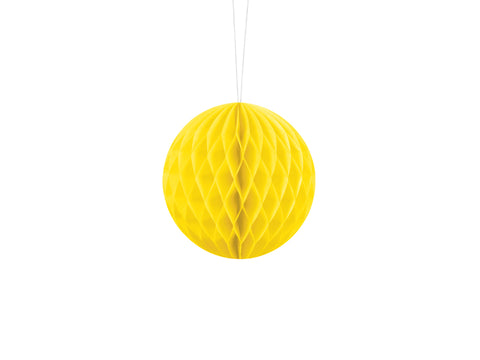 Seidenpapierkugel, gelb, 10cm