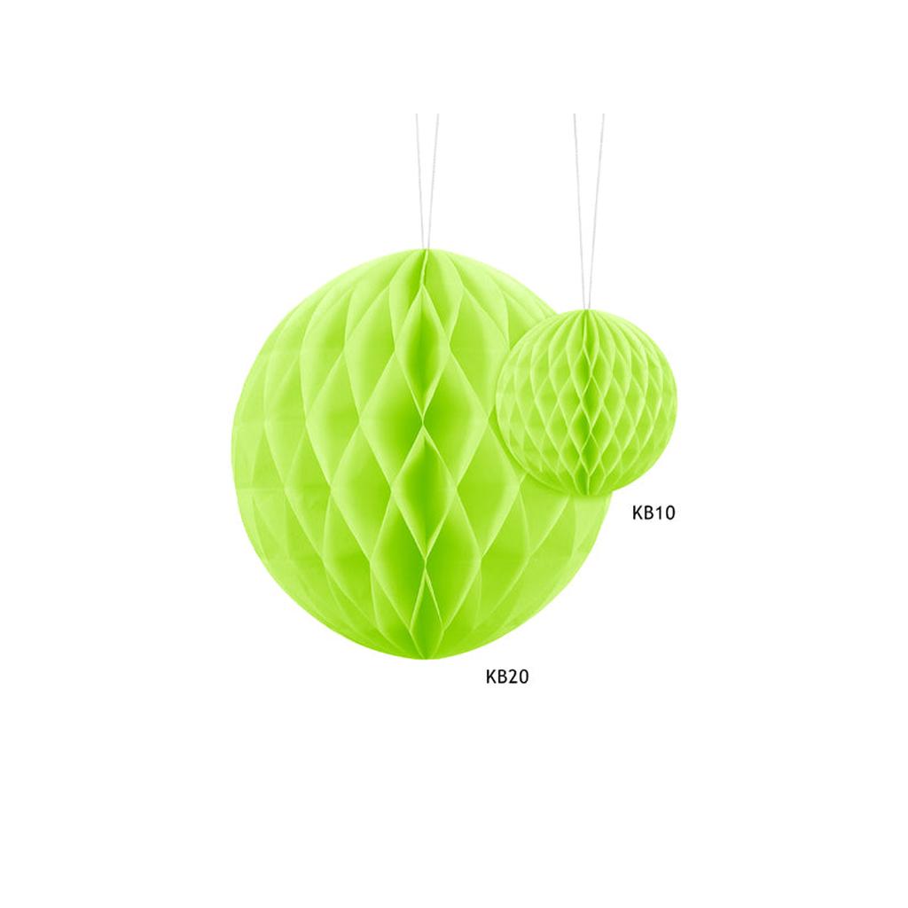 Wabenball, Apfelgrün, 10 cm