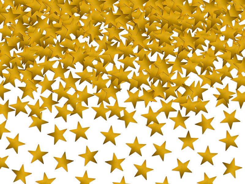 Konfetti Sterne Gold 10 mm