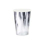 Pappbecher Silber 220 ml - 6 Stück