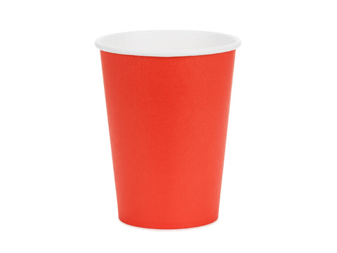 Pappbecher, rot, 250ml