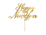 Caketopper Happy New Year Gold - 24 cm