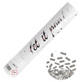 Premium Konfettikanone Silber