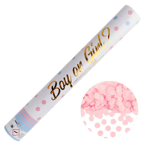 Konfettikanone Boy or Girl - Pink