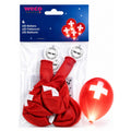 LED-Ballons Schweizer Kreuz - 4er-Set