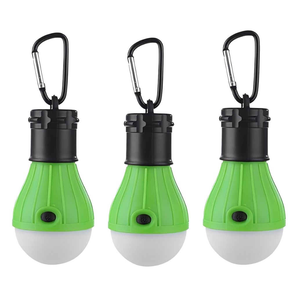 LED Campinglampe 3er-Set Grün
