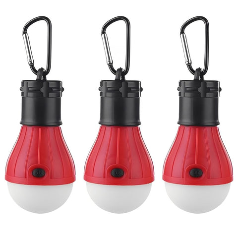 LED Campinglampe 3er-Set Rot