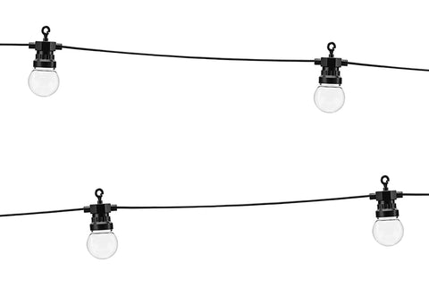 Dekorative LED-Leuchten, schwarz, 5m