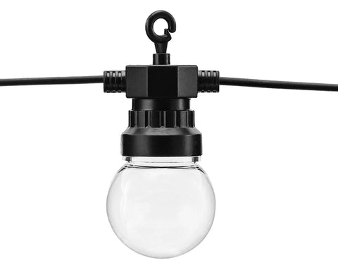 Dekorative LED-Leuchten, schwarz, 5m