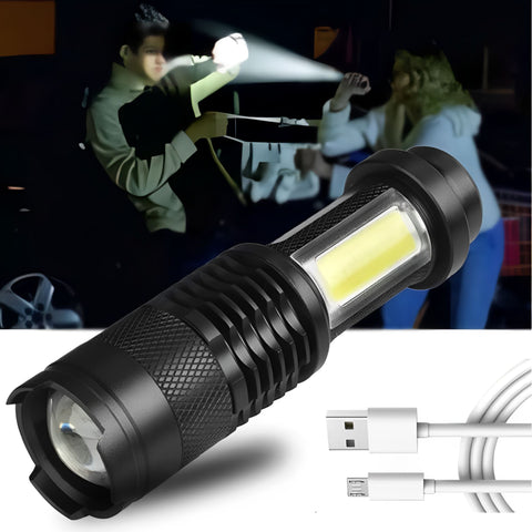 LED Taschenlampe - USB Aufladbar