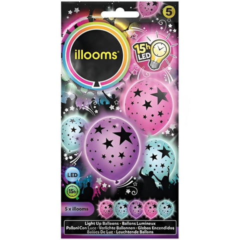 5 LED Ballone Superstar - illooms