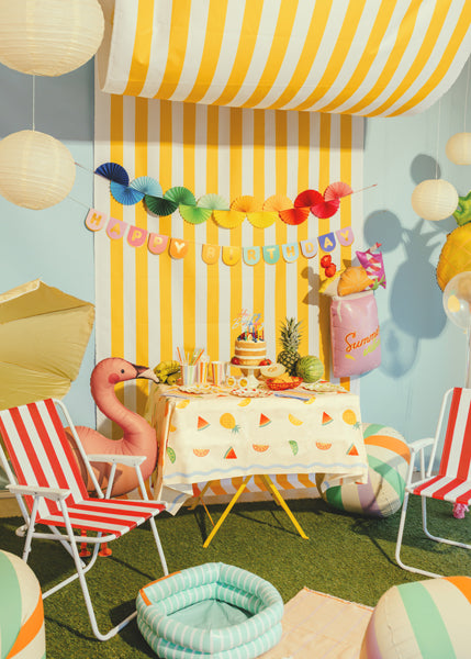 Papiertischdecke Früchte, 180x120 cm, Mix