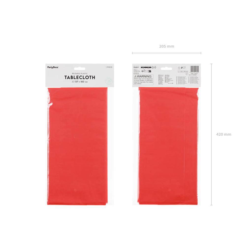 Tischdecke, 137x183 cm, rot