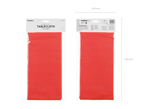 Tischdecke, 137x183 cm, rot