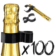 Partyfontänen Flaschenhalterclips - 100er Pack