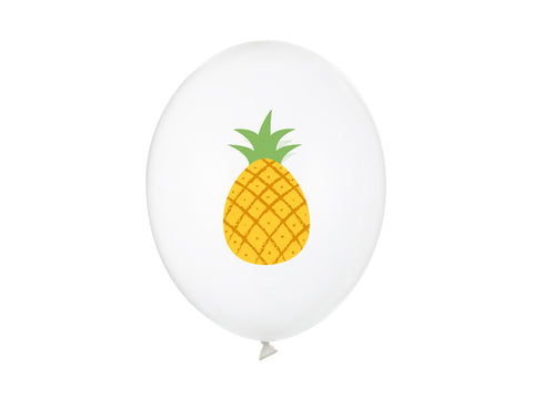Ballons 30 cm, Ananas, Crystal Clear