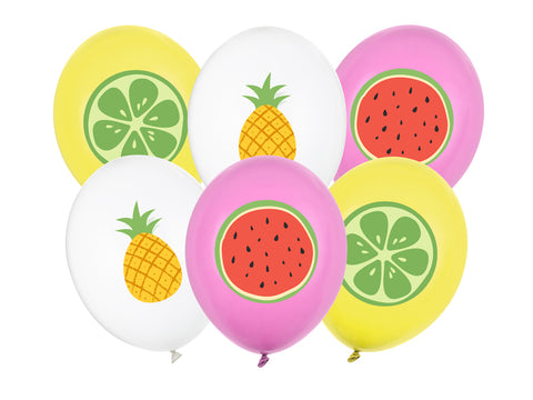 Ballons 30 cm, Früchte, Mix
