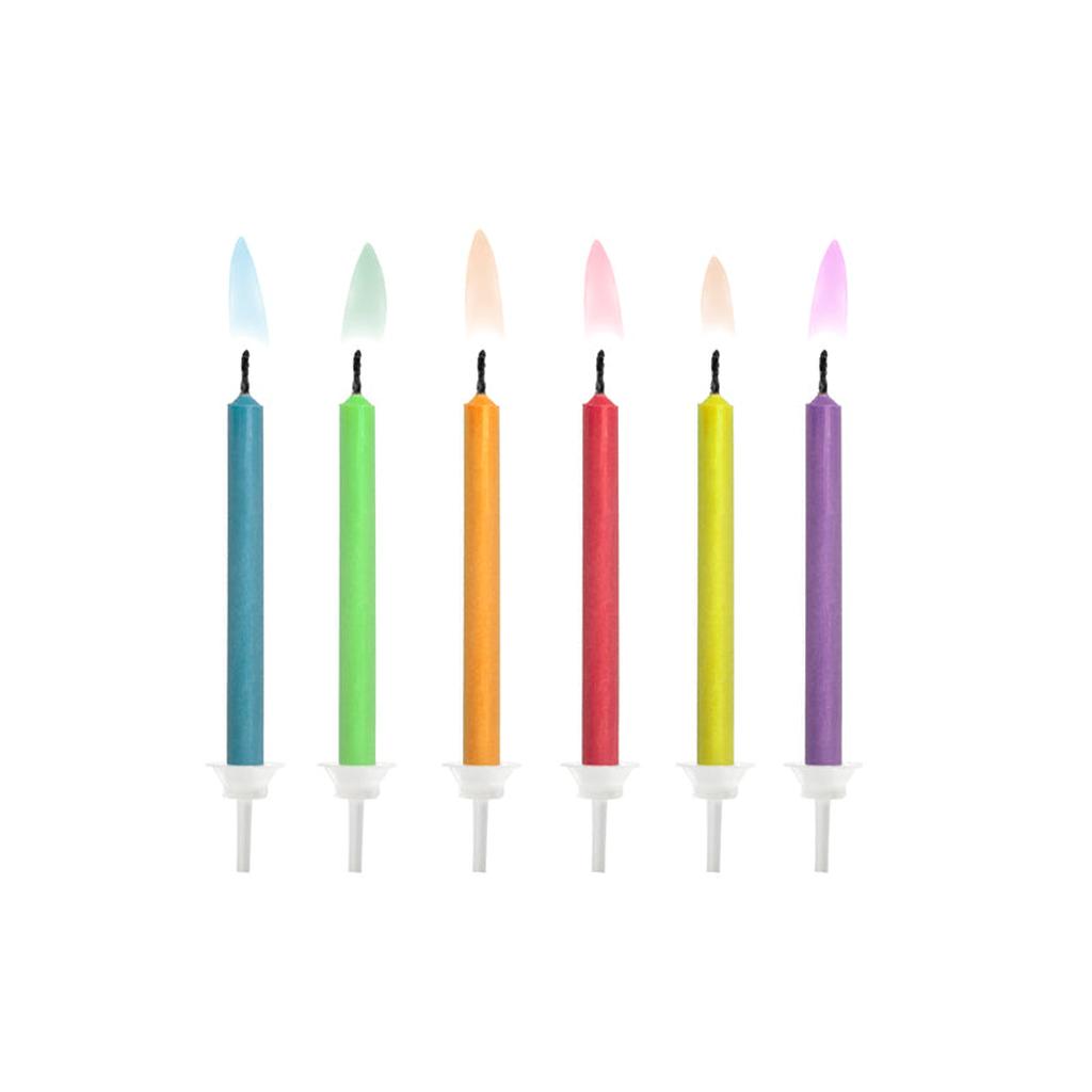 Geburtstagskerzen Bunte Flammen, Mix