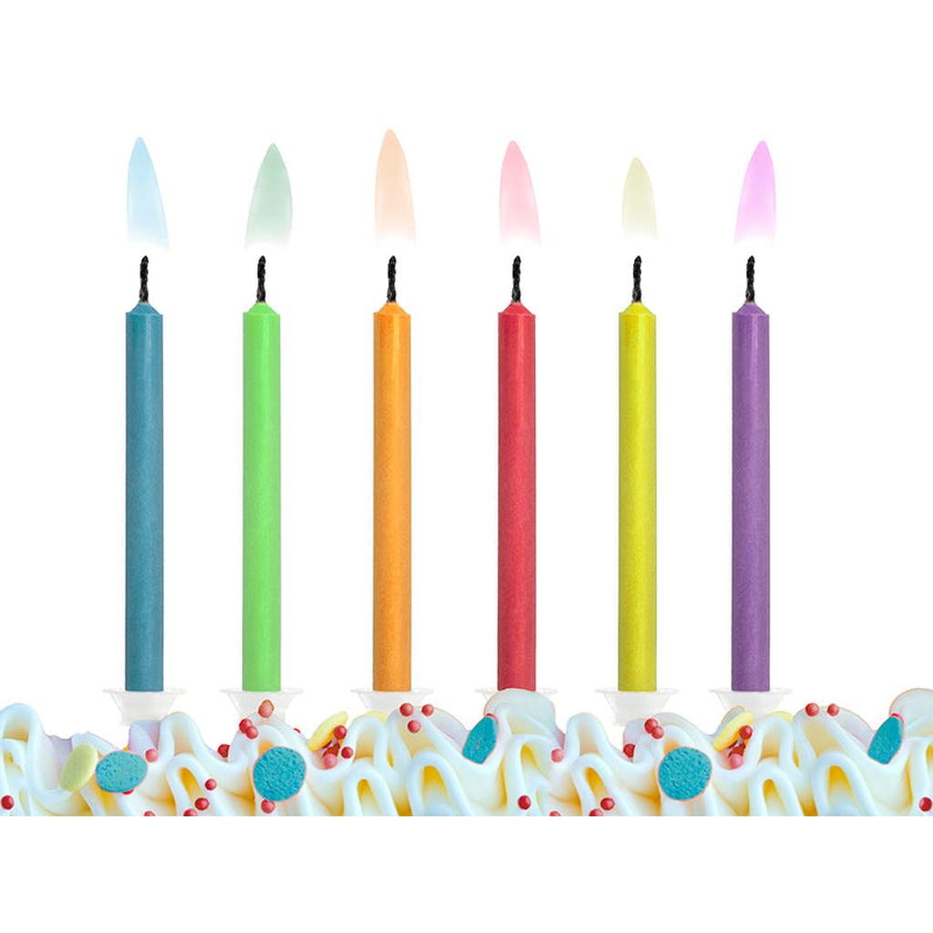 Geburtstagskerzen Bunte Flammen, Mix