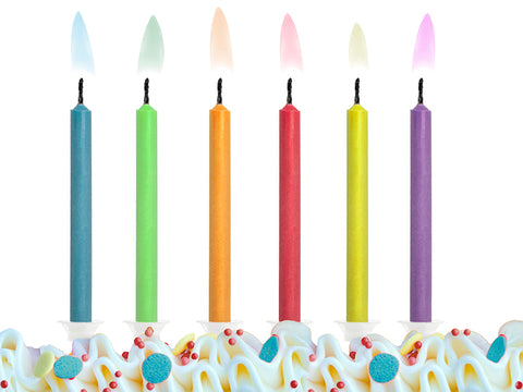 Geburtstagskerzen Bunte Flammen, Mix