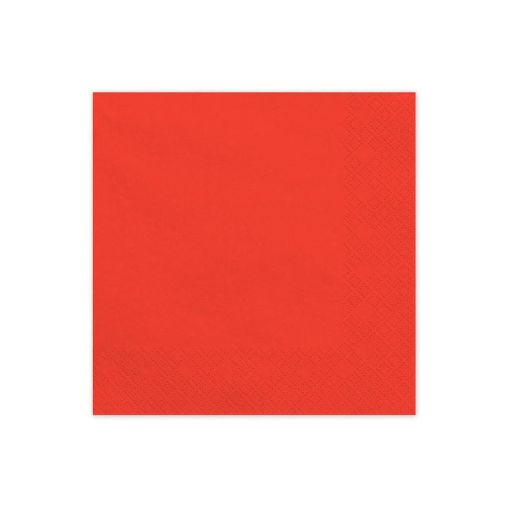 Papierservietten, rot, 33x33 cm