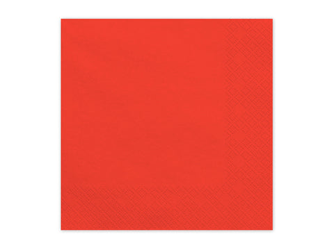 Papierservietten, rot, 33x33 cm