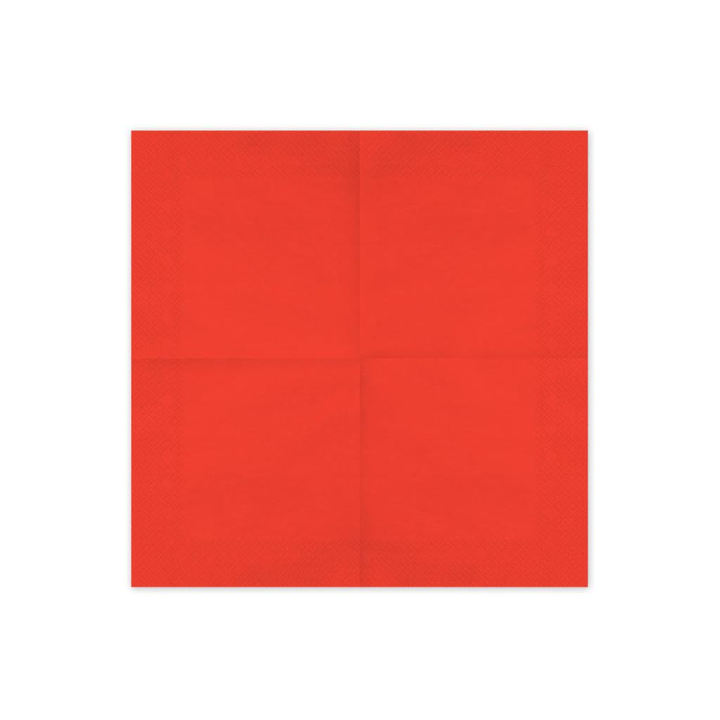 Papierservietten, rot, 33x33 cm