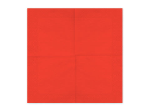 Papierservietten, rot, 33x33 cm