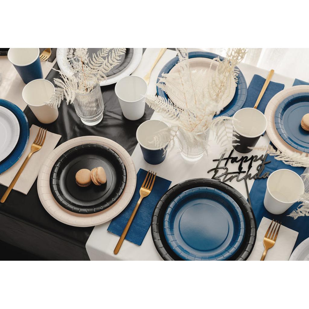 Papierservietten, dunkelblau, 33x33 cm