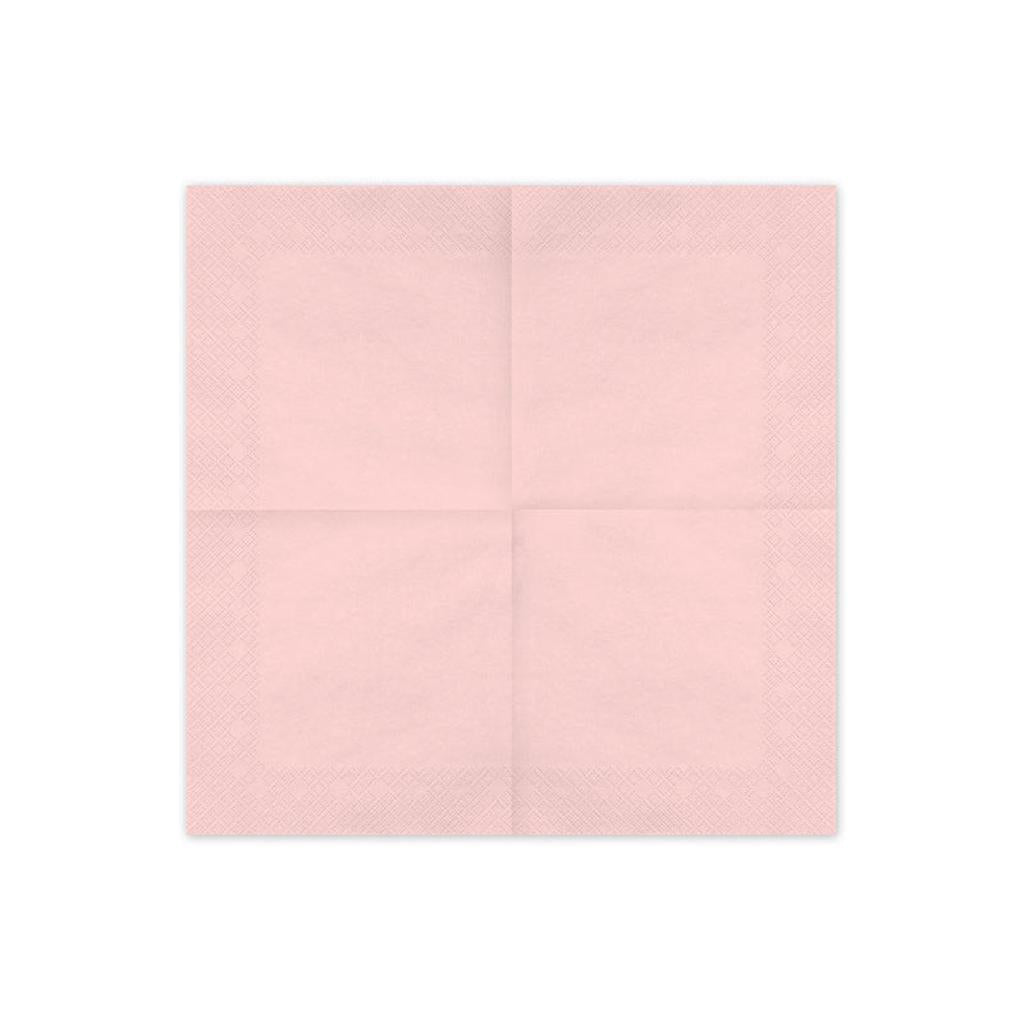 Papierservietten, hellrosa, 33x33 cm