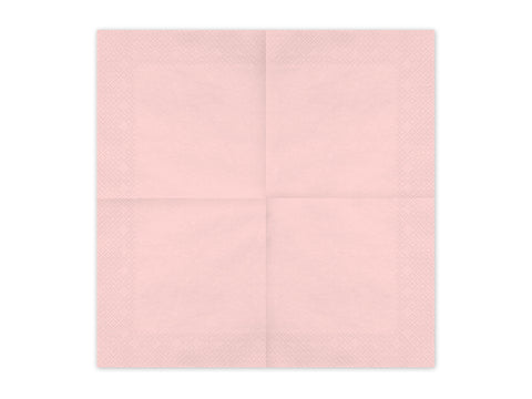 Papierservietten, hellrosa, 33x33 cm
