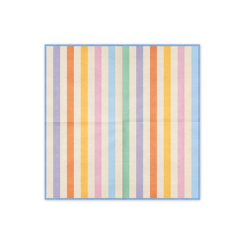 Servietten Streifen, 33x33 cm, Mix