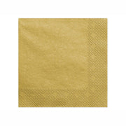 Servietten Gold-Metallic 40 × 40 cm - 20 Stück