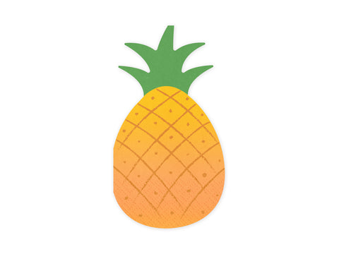 Servietten Ananas, 18.5x10.2 cm, Mix