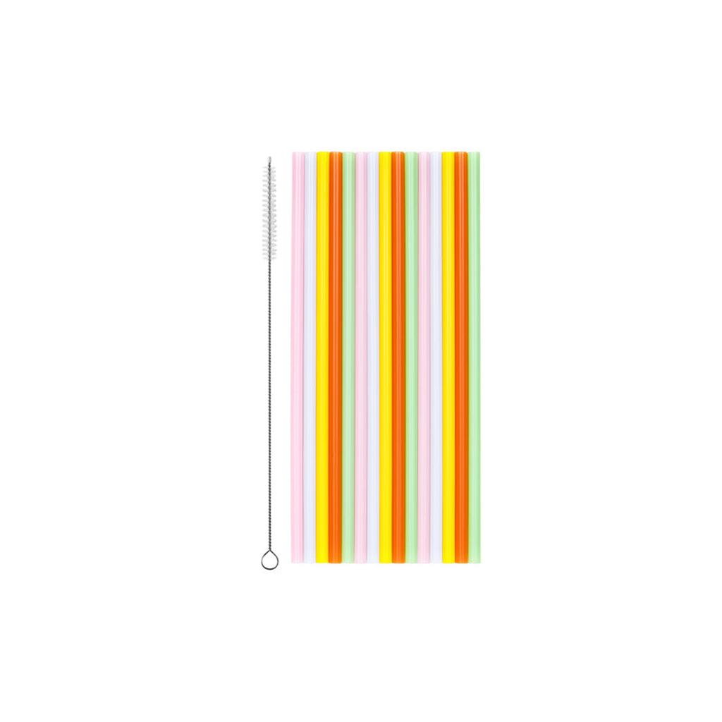 Plastikstrohhalme, 20 cm, Mix