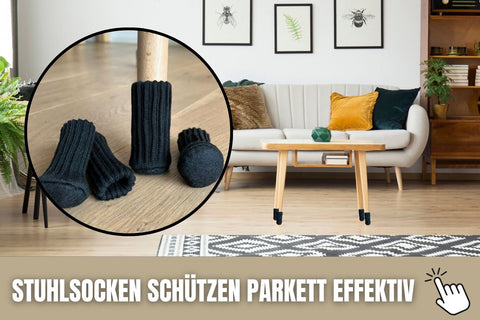 Stuhlsocken schützen 