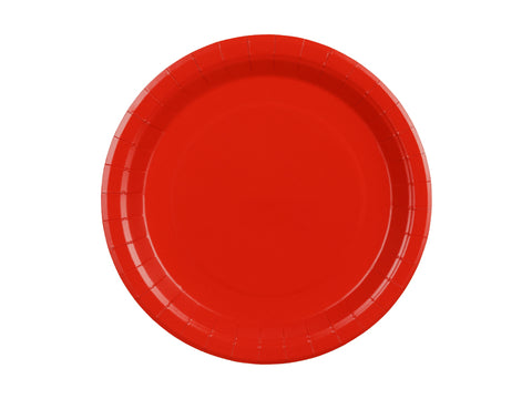 Pappteller, rot, 23 cm