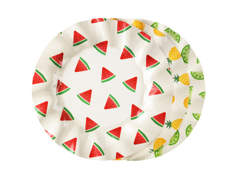 Pappteller Früchte, 20.5 cm, Mix