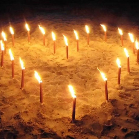 Wachsfackeln bei clickfinger