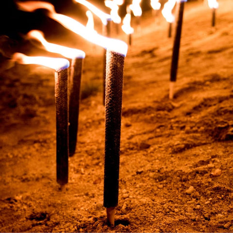 Wachsfackeln bei clickfinger