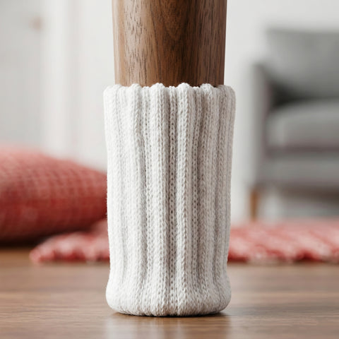 Stuhlsocken Weiss - Stuhlgleiter für Parkettboden