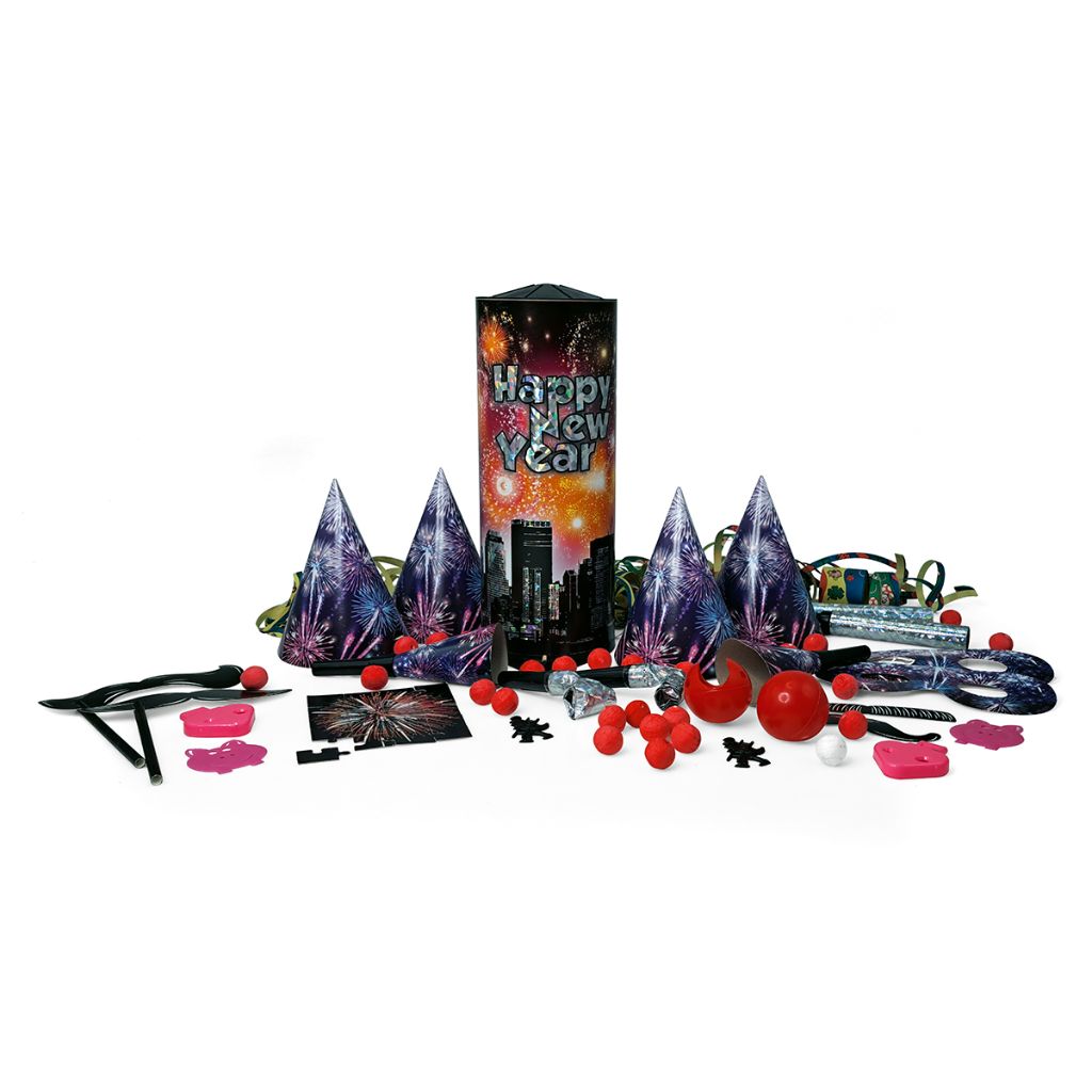 Tischbombe Happy New Year 26cm mit Inhalt