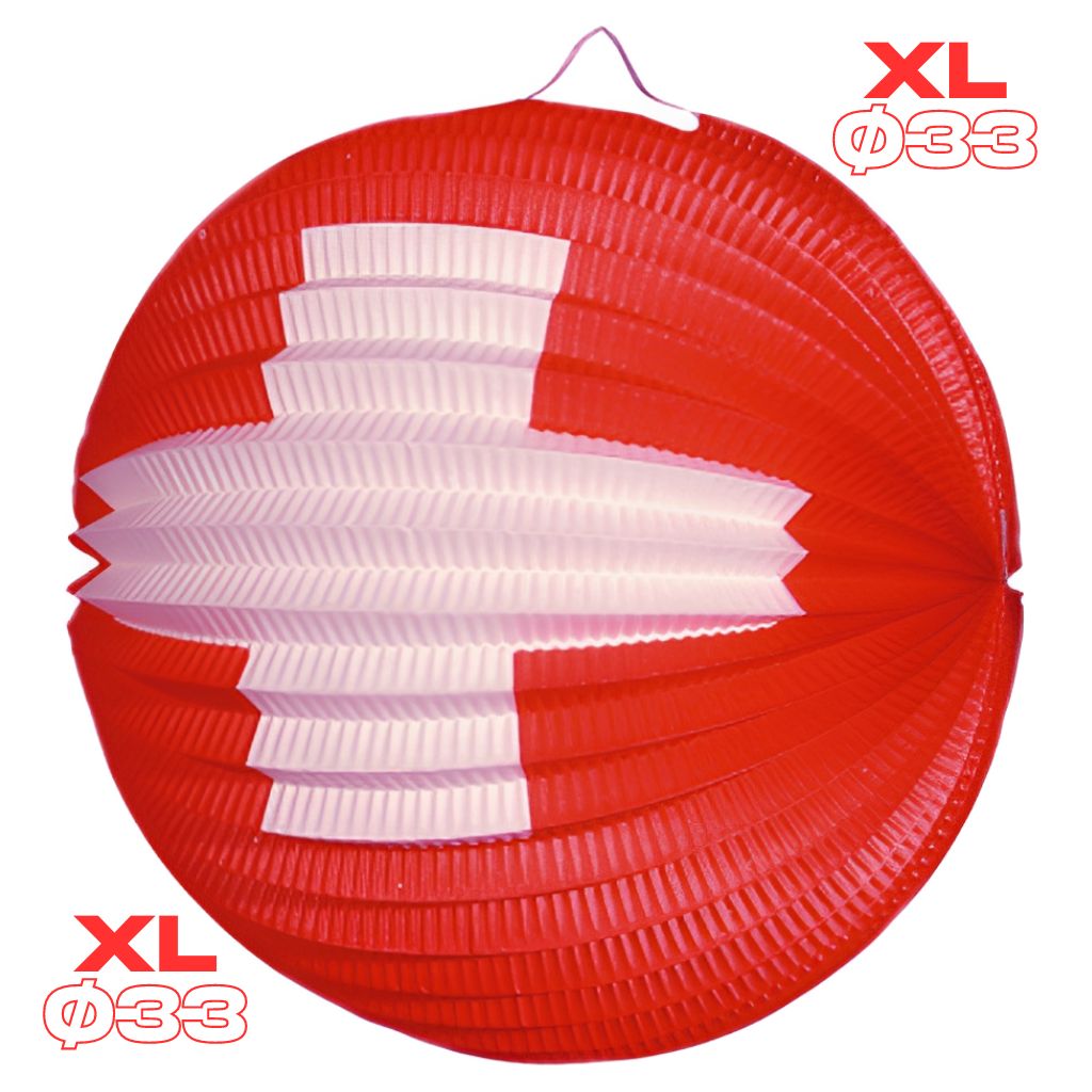 XL-Lampion mit CH-Kreuz für 1. August Ø33