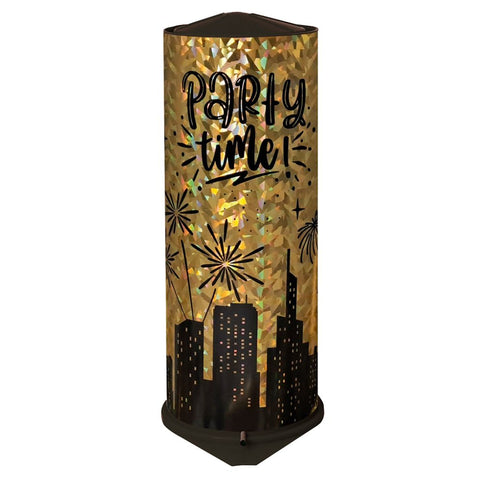 XXL Tischbombe Party Time Hologram Gold, 26cm