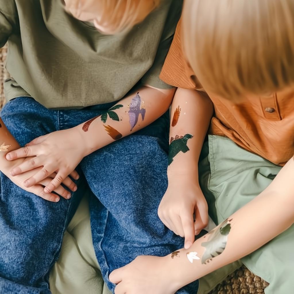 Abwaschbare Tattoos Dinosaurier PartyDeco 2